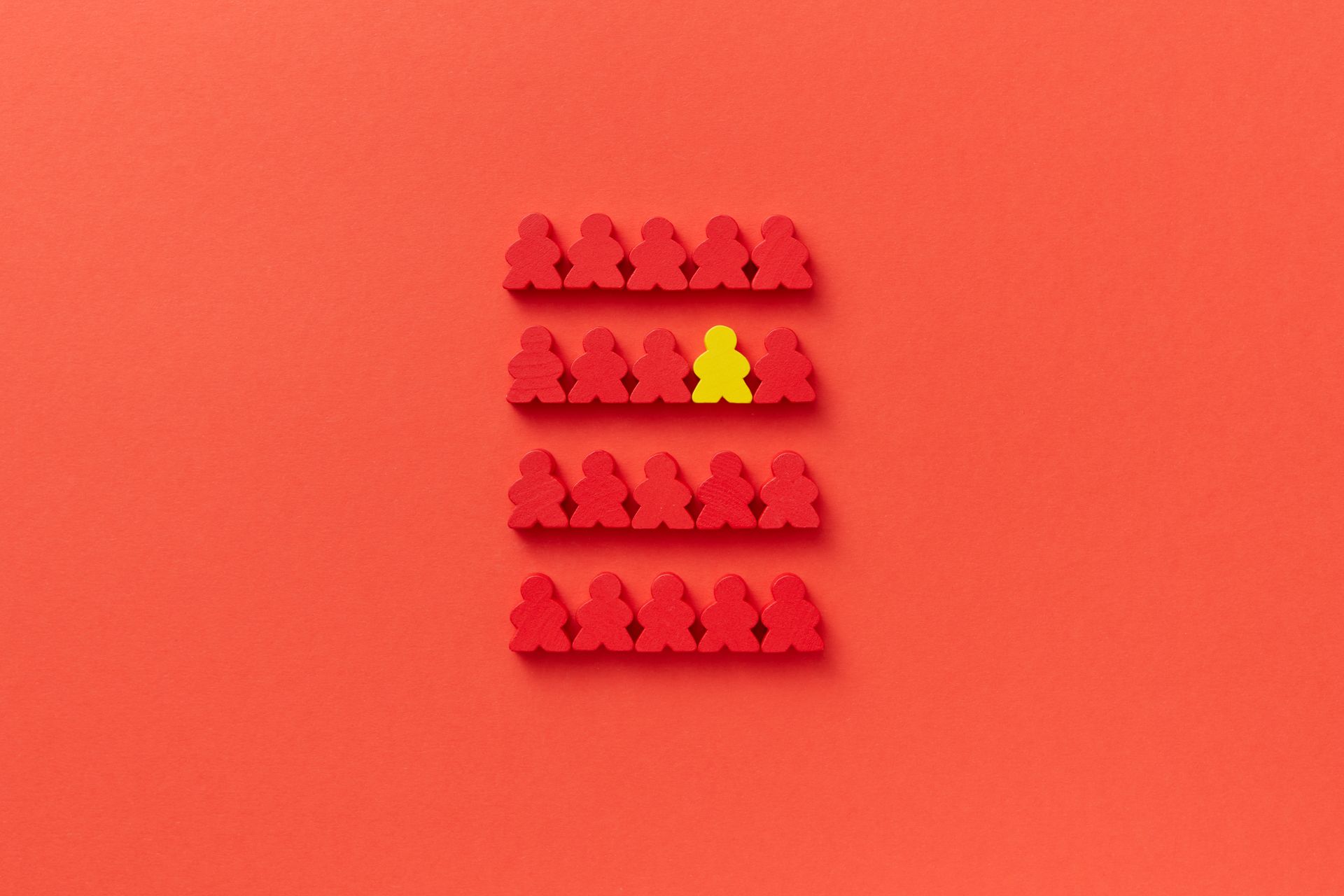 Identically shaped figurines representing the dangers of seeimngly identical cloned umbrella companies.